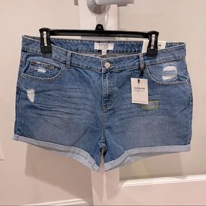 Denim Dorothy Perkins Distressed Shorts, Size 14